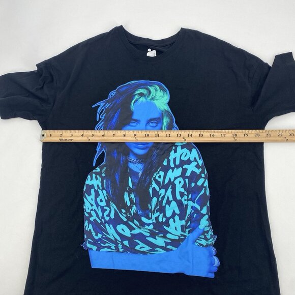 Billie Eilish Concert Press Photo T-shirt Black NO SIZE TAG - Picture 9 of 9